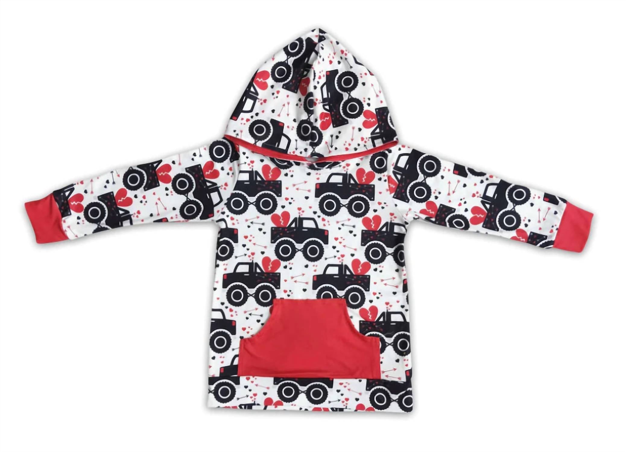 Толстовка с капюшоном для мальчика Valentine Truck Love в белом цвете Multi KIDSCHARM
Толстовка с капюшоном для мальчика Valentine Truck Love в белом цвете Multi KIDSCHARM