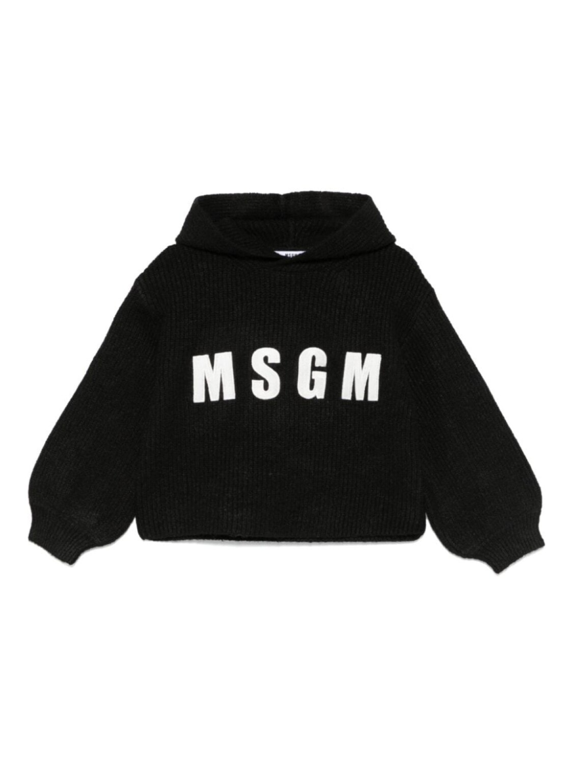 Детский свитер с вышитым логотипом MSGM Msgm Kids, черный 
Детский свитер с вышитым логотипом MSGM Msgm Kids, черный