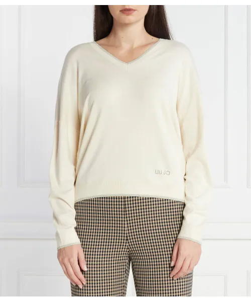 Свитер Regular fit Liu Jo, белый 
Свитер Regular fit Liu Jo, белый