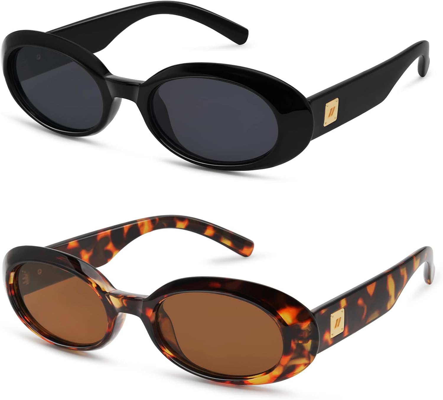 Ретро-солнцезащитные очки овальной формы для женщин и мужчин, модные, маленькие, в стиле 90-х, винтажные, узкая оправа, комплект из 2 штук GIGIMOTTE, 2pack-black/Tortoiseshell Brown
Ретро-солнцезащитные очки овальной формы для женщин и мужчин, модные, маленькие, в стиле 90-х, винтажные, узкая оправа, комплект из 2 штук GIGIMOTTE, 2pack-black/Tortoiseshell Brown