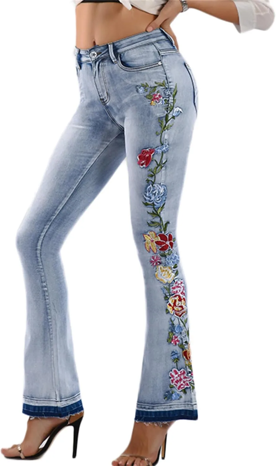 Andongnywell женские джинсы с высокой талией и вышивкой
Andongnywell женские джинсы с высокой талией и вышивкой