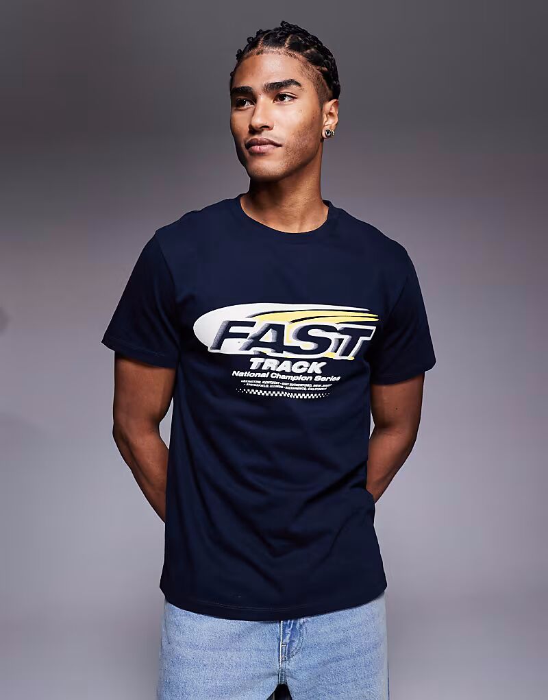 Футболка со спортивной графикой темно-синего цвета Asos Design, Синий, Футболка со спортивной графикой темно-синего цвета Asos Design
Футболка со спортивной графикой темно-синего цвета Asos Design, Синий, Футболка со спортивной графикой темно-синего цвета Asos Design