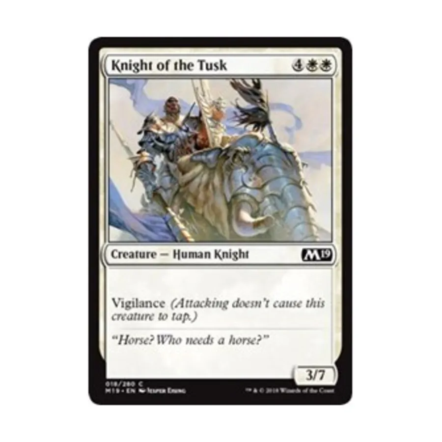 CCG Рыцарь Бивня (клавиша C), MTG - Core Set 2019
CCG Рыцарь Бивня (клавиша C), MTG - Core Set 2019