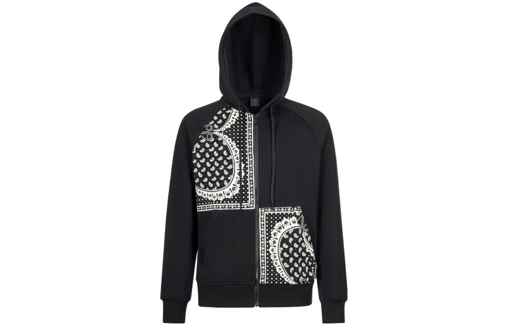 SS23 Мужская черная толстовка с узором пейсли Moose Knuckles
SS23 Мужская черная толстовка с узором пейсли Moose Knuckles