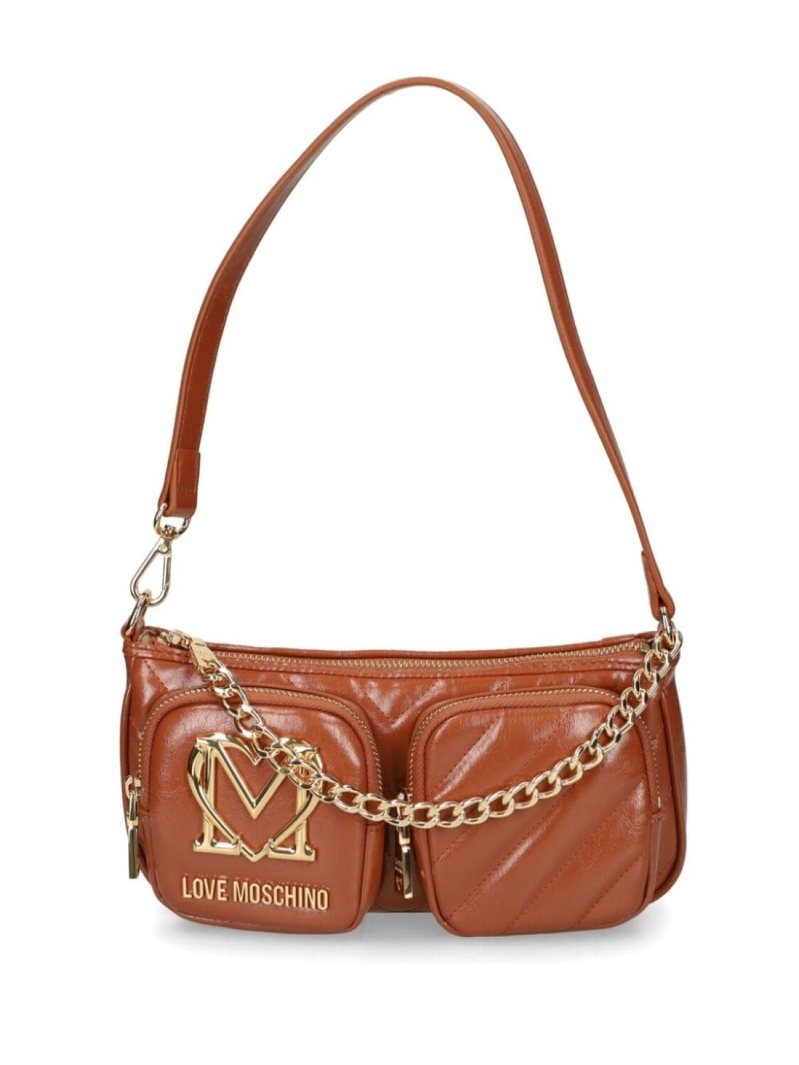 Стеганая сумка через плечо Love Moschino, коричневый
Стеганая сумка через плечо Love Moschino, коричневый