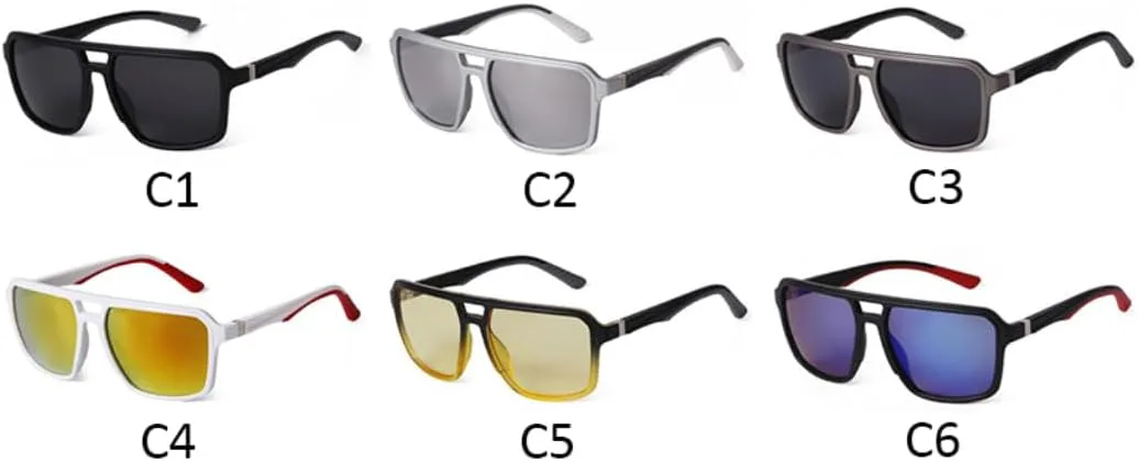 Солнцезащитные очки с защитой UV400 | Двойная перемычка, цветные линзы | Для женщин и мужчин, для занятий спортом на открытом воздухе и вождения DSVIGF, 04
Солнцезащитные очки с защитой UV400 | Двойная перемычка, цветные линзы | Для женщин и мужчин, для занятий спортом на открытом воздухе и вождения DSVIGF, 04