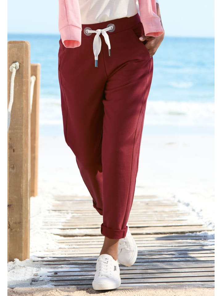 Спортивные штаны бордового цвета ELBSAND
Спортивные штаны бордового цвета ELBSAND