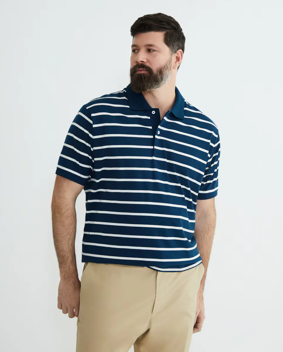 Мужская рубашка поло, большие размеры, полосатая рубашка с коротким рукавом Emidio Tucci, темно-синий
Мужская рубашка поло, большие размеры, полосатая рубашка с коротким рукавом Emidio Tucci, темно-синий