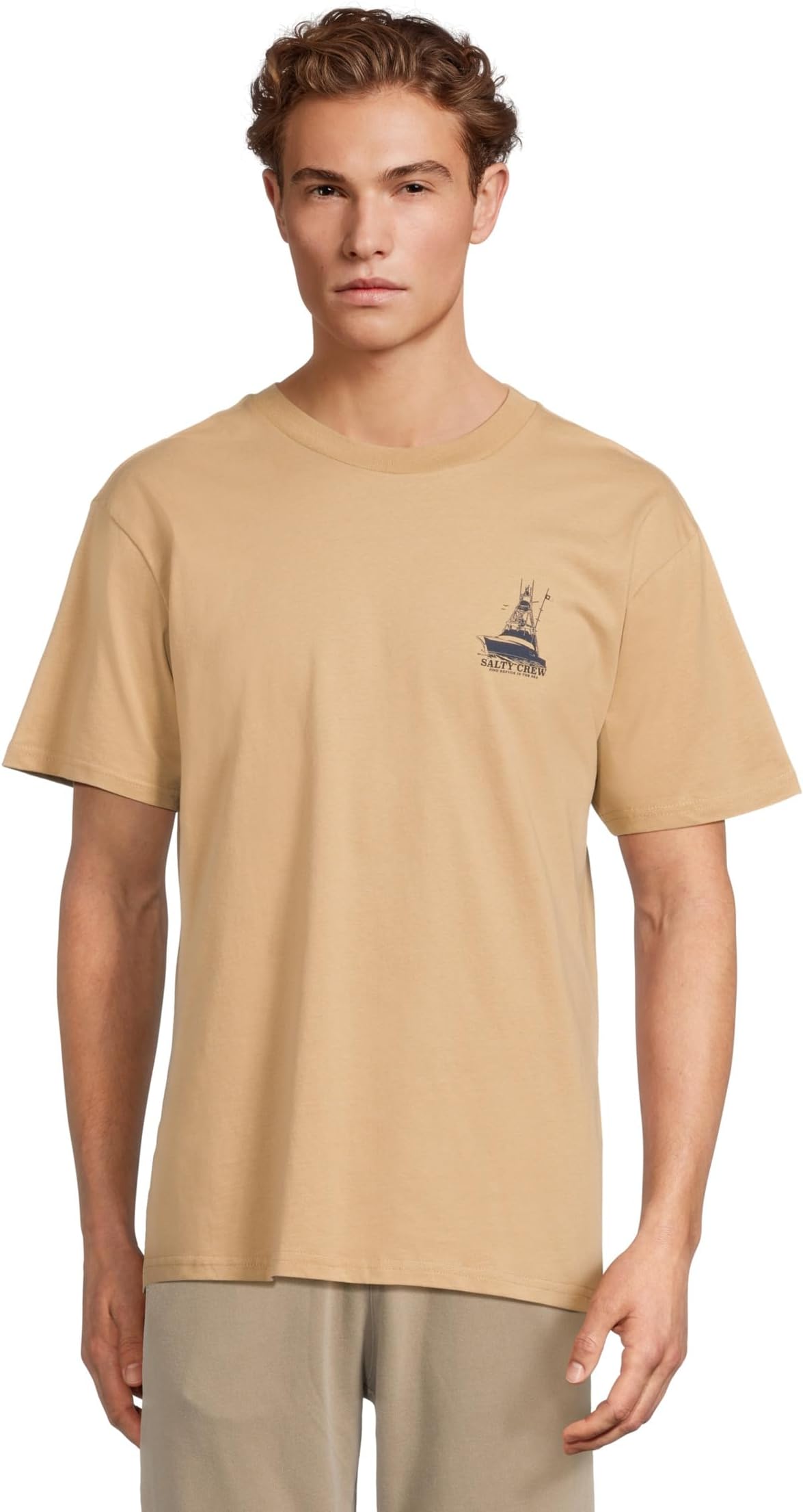 Футболка Salty Crew Vessel Classic Short Sleeve Tee, хаки 
Футболка Salty Crew Vessel Classic Short Sleeve Tee, хаки