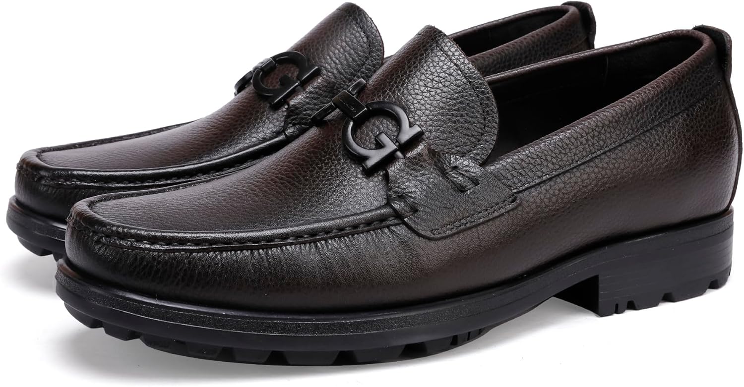 Мужские кожаные лоферы Penny, ручной работы, с пряжкой, деловые и вечерние туфли, удобные свадебные лоферы для мужчин Generic, Coffee
Мужские кожаные лоферы Penny, ручной работы, с пряжкой, деловые и вечерние туфли, удобные свадебные лоферы для мужчин Generic, Coffee