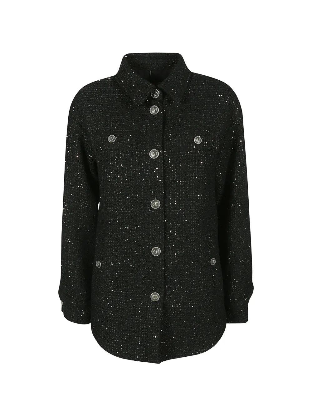 Куртка с пайетками на пуговицах Twinset, черный
Куртка с пайетками на пуговицах Twinset, черный