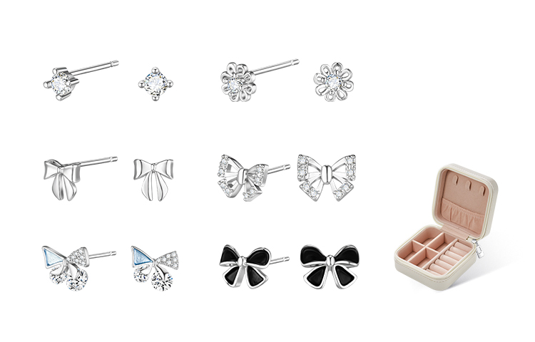 DAISY BEAUTY Медные серьги-гвоздики с серебряными шляпками для женщин
DAISY BEAUTY Медные серьги-гвоздики с серебряными шляпками для женщин