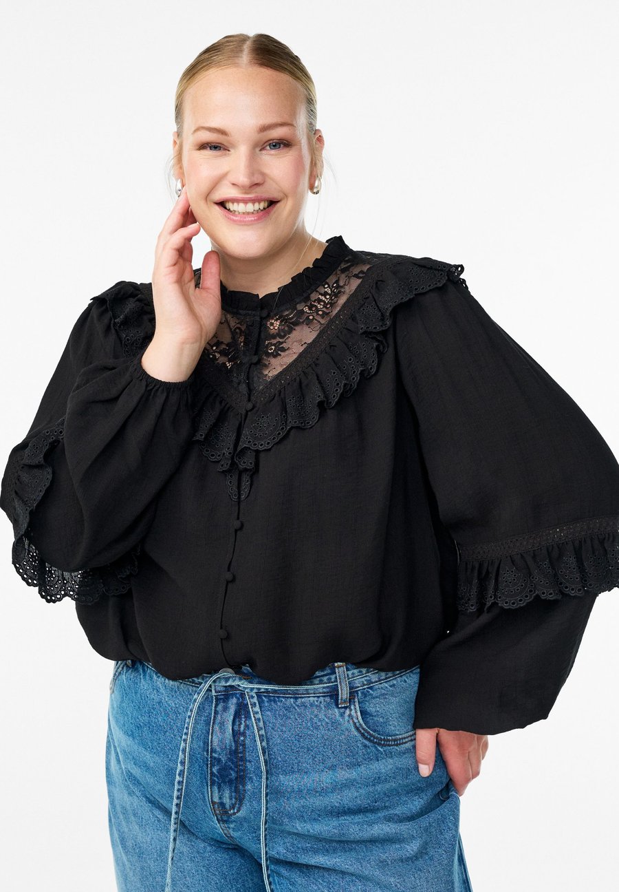 Блуза Zizzi MIT RÜSCHEN, Black
Блуза Zizzi MIT RÜSCHEN, Black