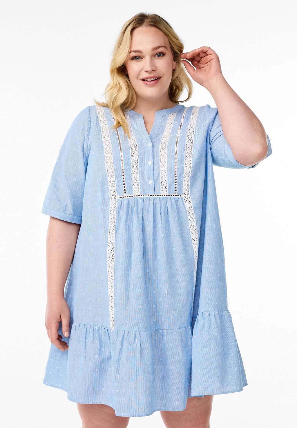 Повседневное платье Zizzi, светло-голубой
Повседневное платье Zizzi, светло-голубой