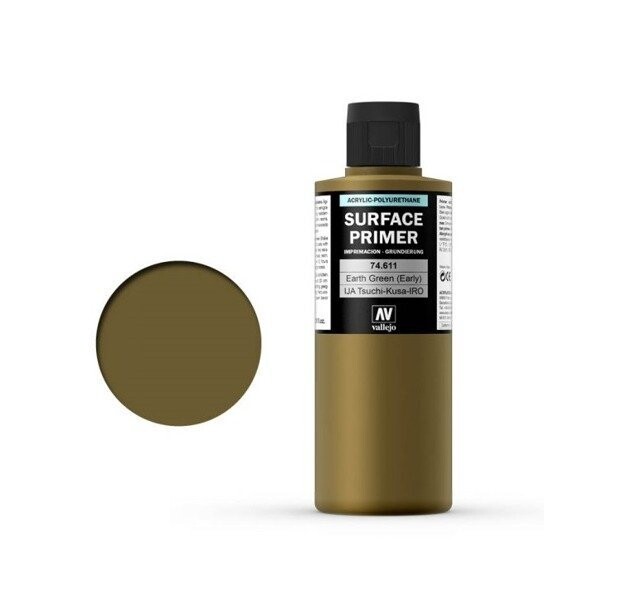 Грунт акриловый Vallejo Surface Primer, IJA-Tsuchi-Kusa-IRO Earth Green (ранний), 200 мл
Грунт акриловый Vallejo Surface Primer, IJA-Tsuchi-Kusa-IRO Earth Green (ранний), 200 мл