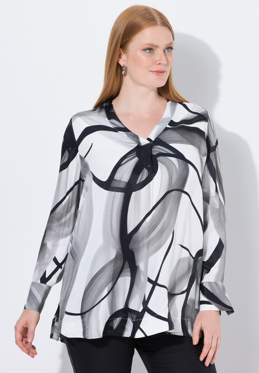 Блуза Ulla Popken V-AUSSCHNITT LANGARM, Snow White/White
Блуза Ulla Popken V-AUSSCHNITT LANGARM, Snow White/White