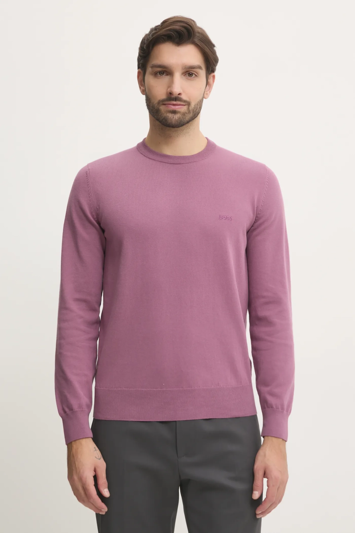 Хлопковый свитер BOSS, розовый
Хлопковый свитер BOSS, розовый