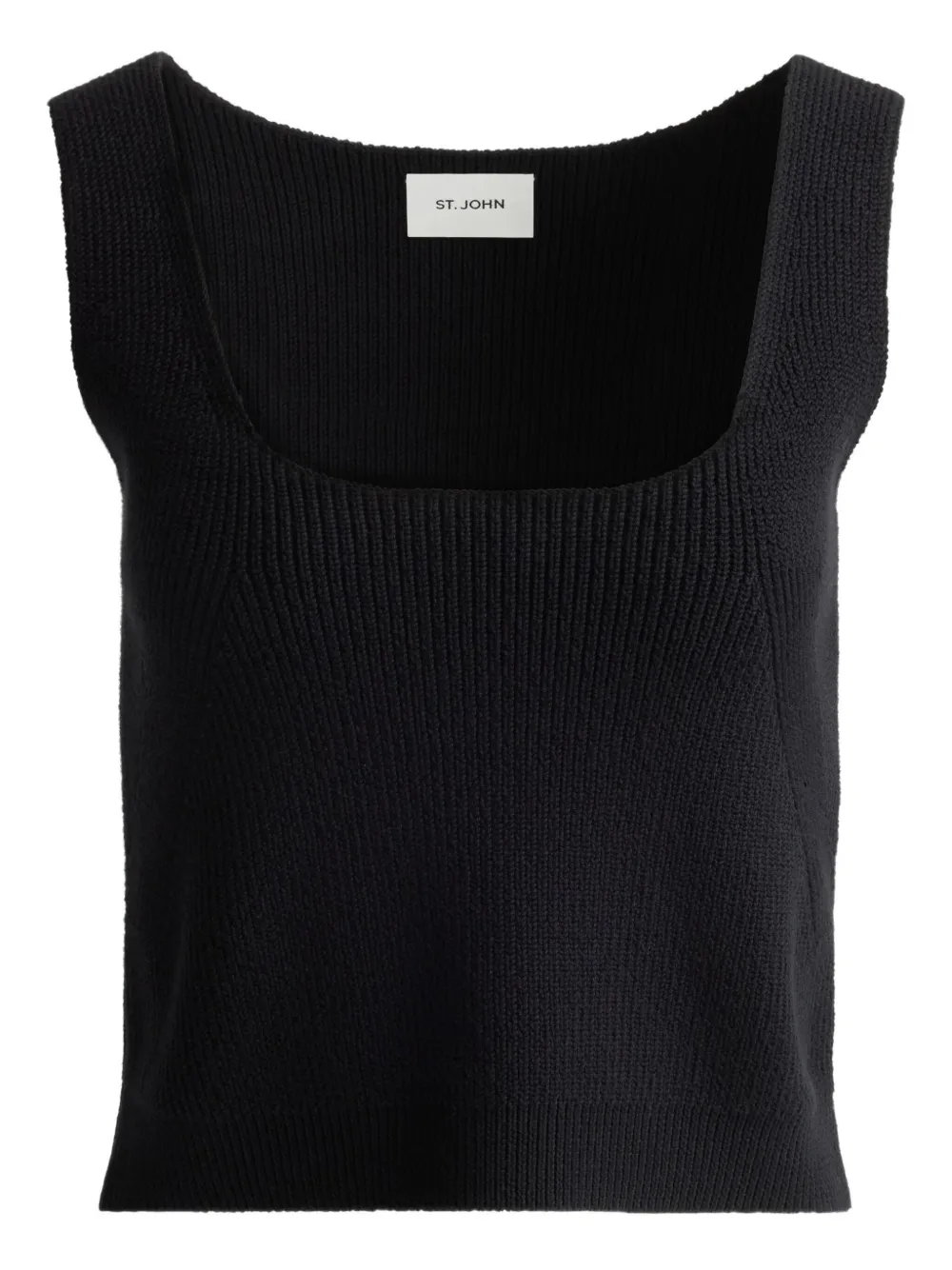 Топ в рубчик St. John, черный
Топ в рубчик St. John, черный