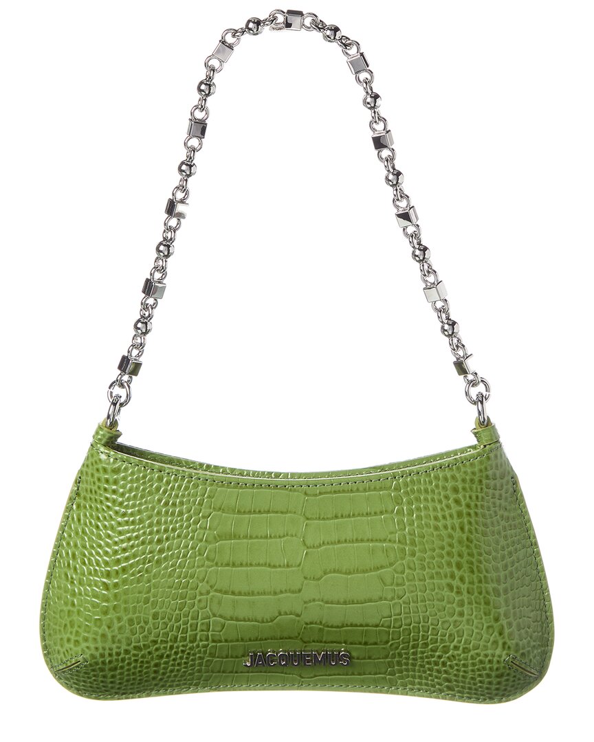 Жакемюс Смол Бишу Чейн Крок с тиснением под кожу плечевая сумка Jacquemus, зеленый
Жакемюс Смол Бишу Чейн Крок с тиснением под кожу плечевая сумка Jacquemus, зеленый