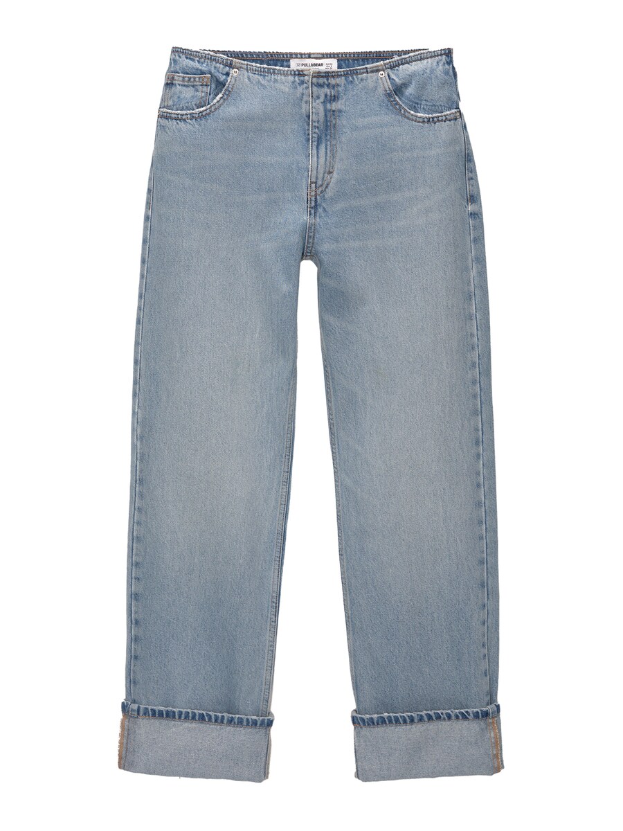 Джинсы с широкими штанинами Pull&Bear, синий деним
Джинсы с широкими штанинами Pull&Bear, синий деним