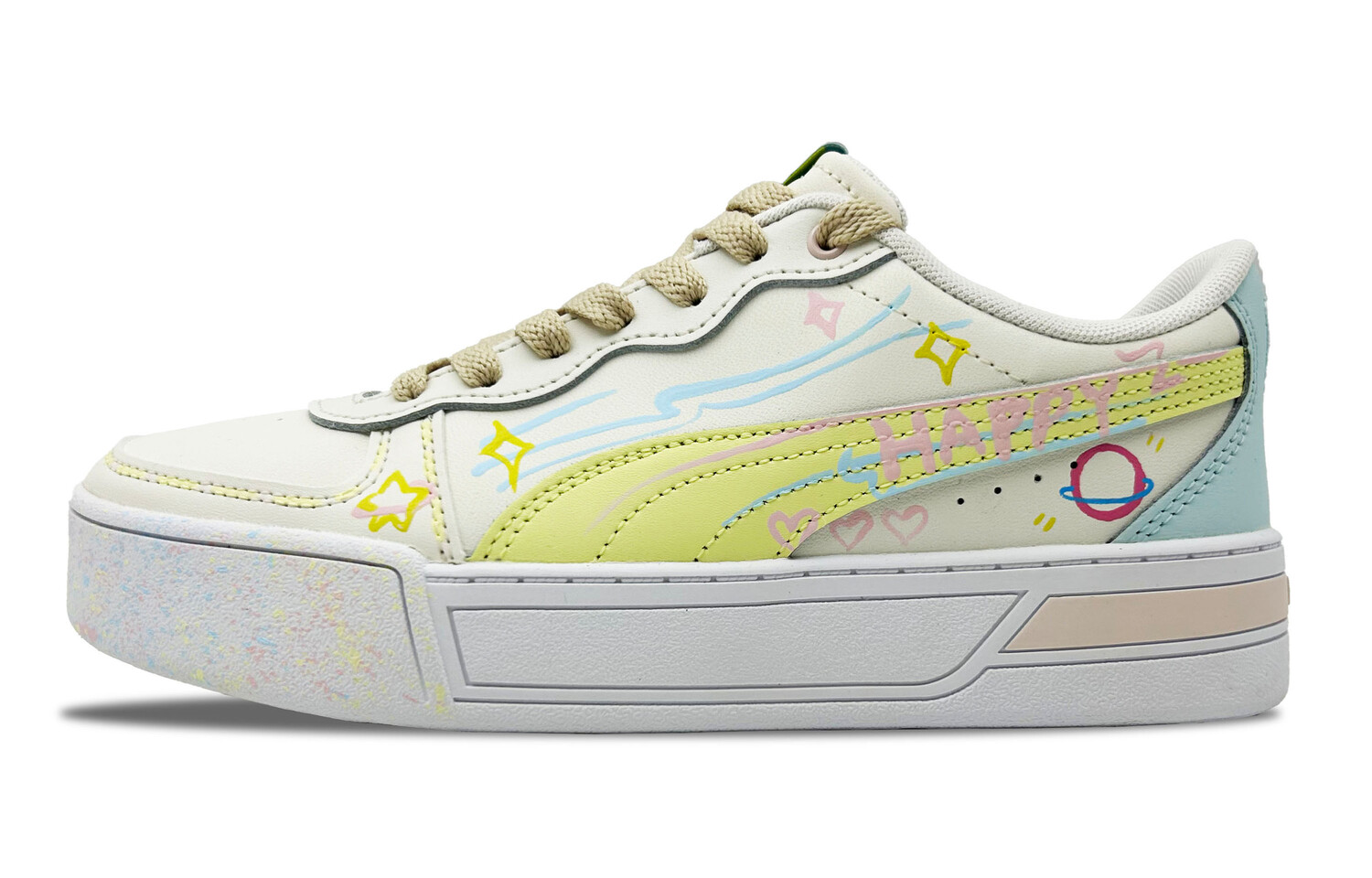 Кроссовки Puma Skye Skateboarding Shoes Women's Low-top Pink/Blue/Yellow, белый
Кроссовки Puma Skye Skateboarding Shoes Women's Low-top Pink/Blue/Yellow, белый