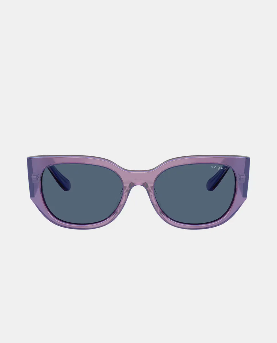 Геометрические женские солнцезащитные очки из ацетата Vogue, фиолетовый
Геометрические женские солнцезащитные очки из ацетата Vogue, фиолетовый