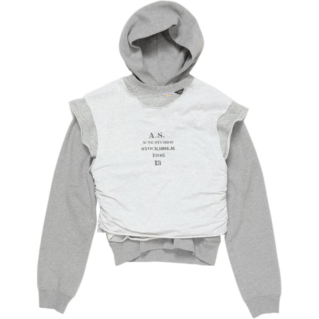 Свитер с капюшоном многослойный Acne Studios, серый
Свитер с капюшоном многослойный Acne Studios, серый