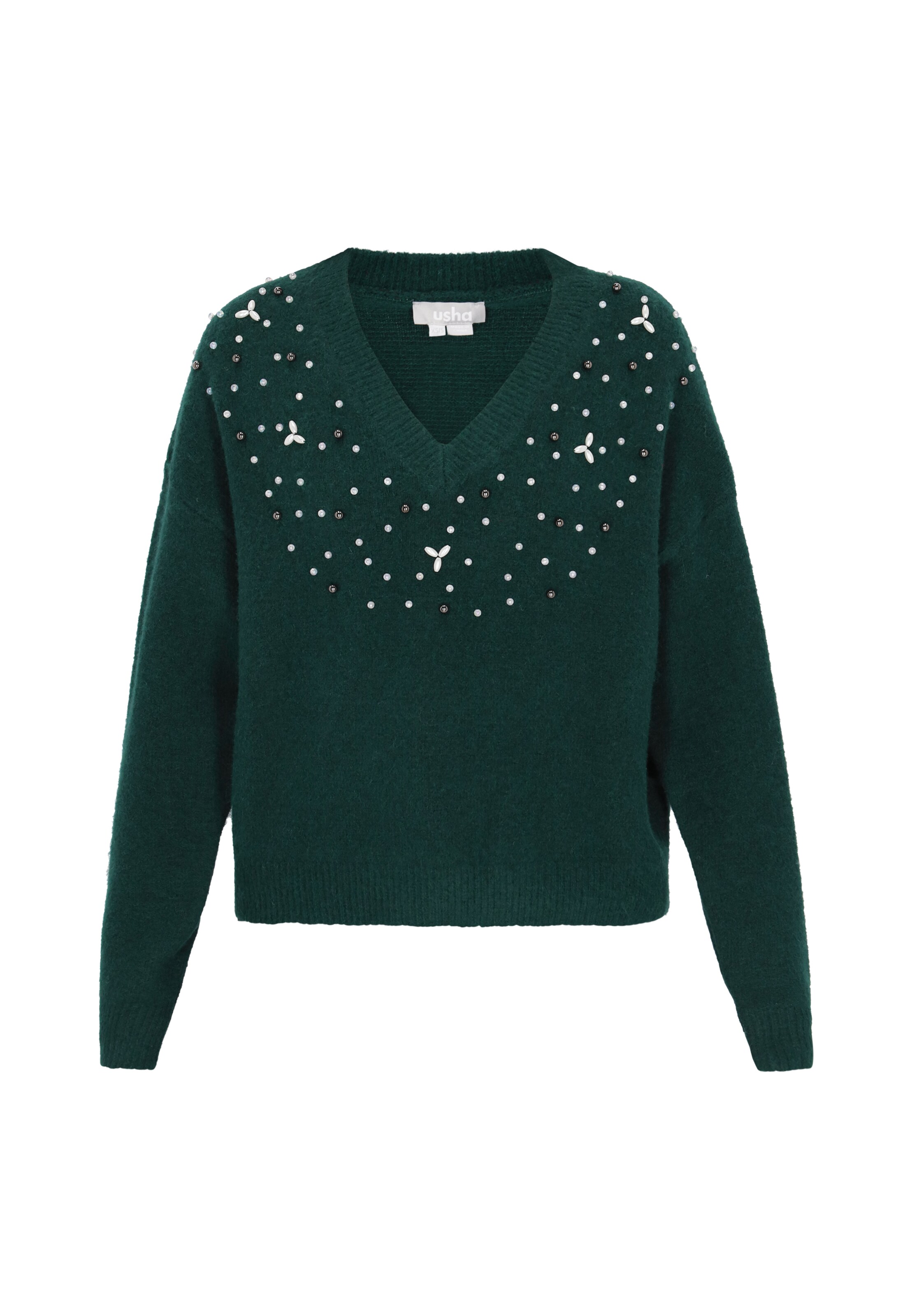 Usha Свитер в темно-зеленом цвете
Usha Свитер в темно-зеленом цвете