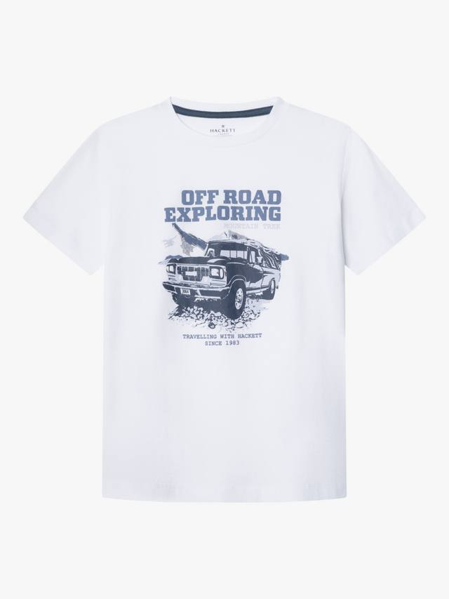 Детская хлопковая футболка с принтом автомобиля Hackett London, Optic White
Детская хлопковая футболка с принтом автомобиля Hackett London, Optic White