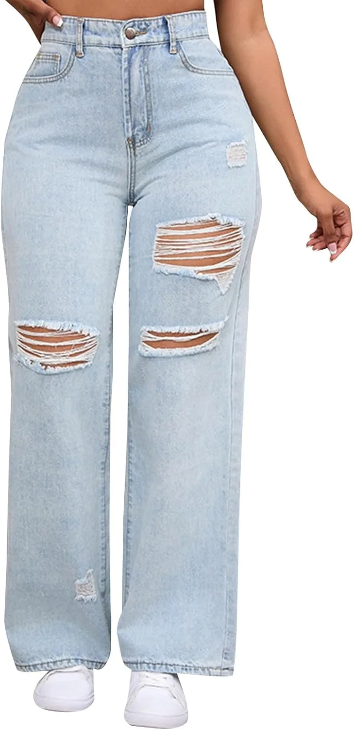 Джинсы для женщин High Waisted Stretch Straight Wide Leg
Джинсы для женщин High Waisted Stretch Straight Wide Leg