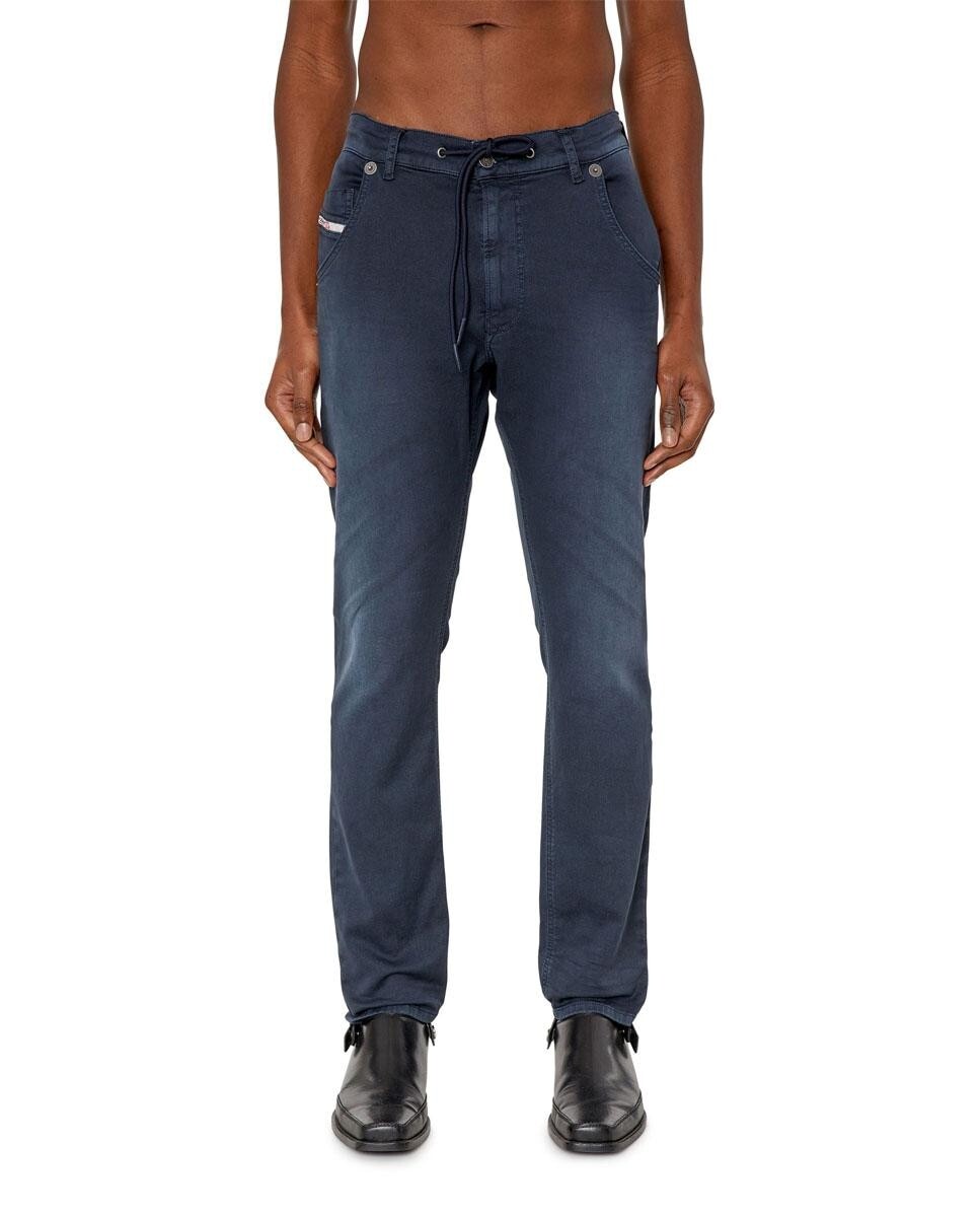 Синие мужские зауженные джинсы KROOLEY-E-NE Diesel, темно-синий 
Синие мужские зауженные джинсы KROOLEY-E-NE Diesel, темно-синий