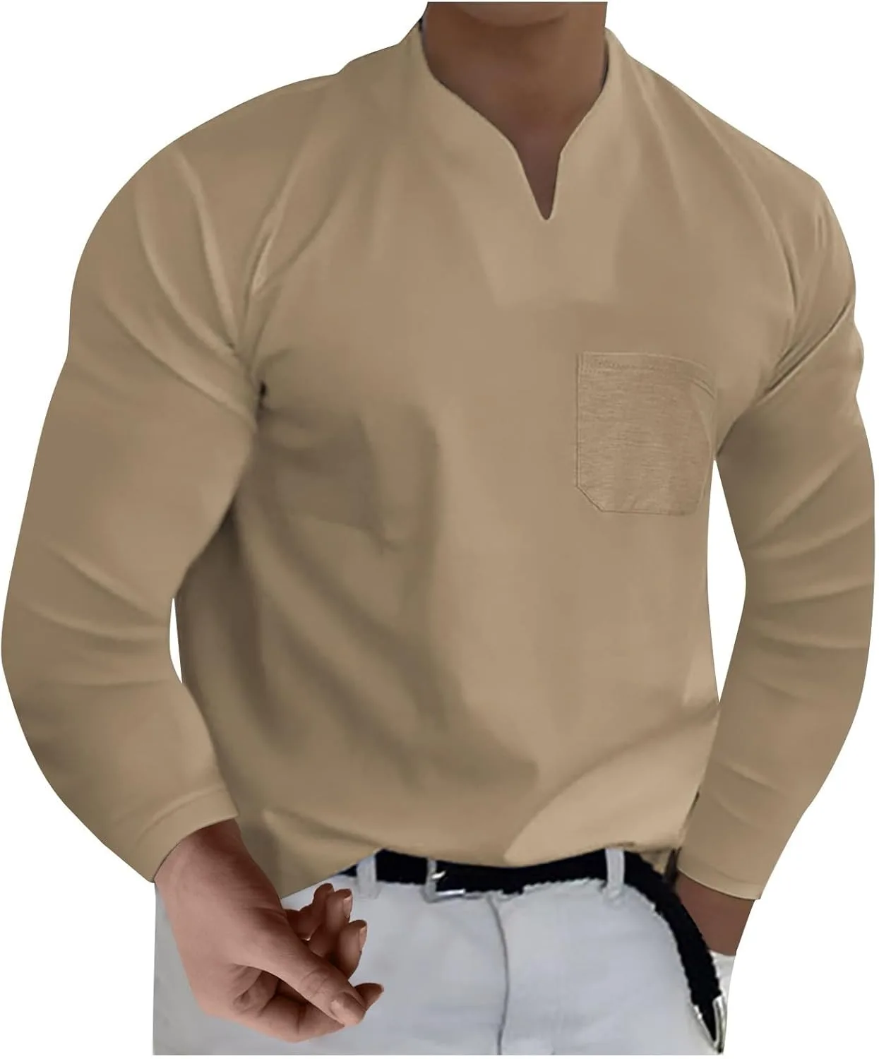 Ymosrh мужская повседневная рубашка-поло с длинным рукавом, карманом, M-5XL
Ymosrh мужская повседневная рубашка-поло с длинным рукавом, карманом, M-5XL