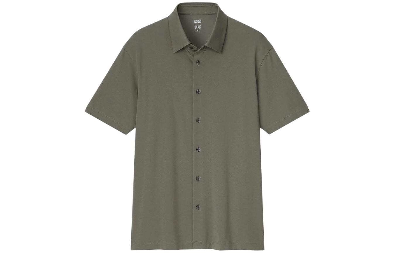 Рубашка поло унисекс оливкового цвета Uniqlo, оливковый
Рубашка поло унисекс оливкового цвета Uniqlo, оливковый