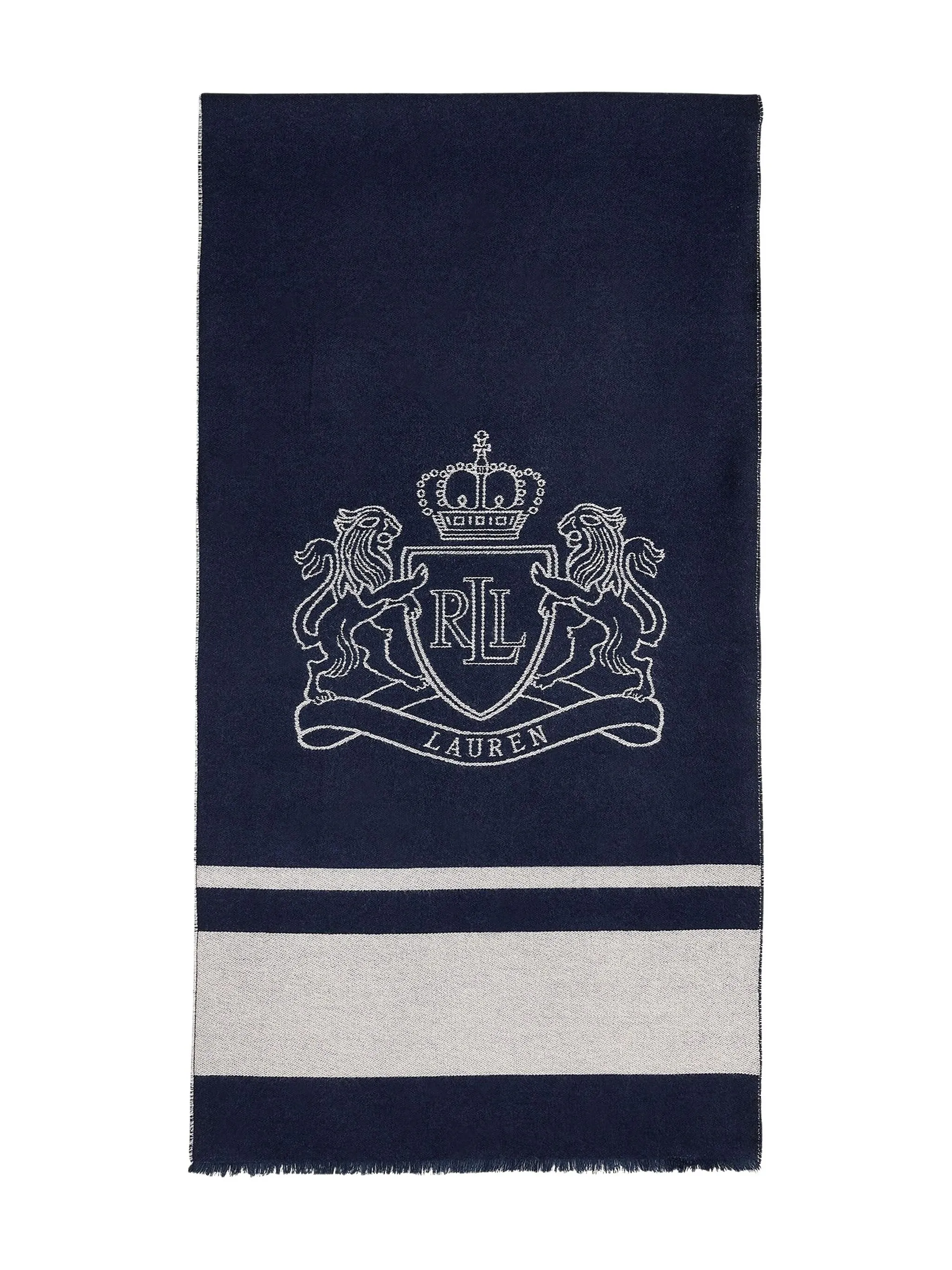 Шарф в полоску с логотипом Lauren Ralph Lauren, синий
Шарф в полоску с логотипом Lauren Ralph Lauren, синий