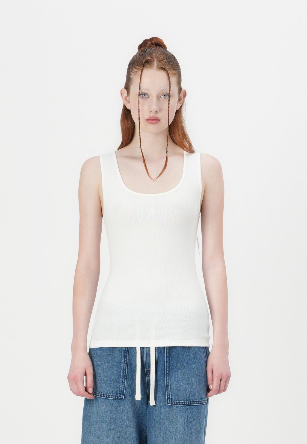 Топ TANK GAP, кремовый 
Топ TANK GAP, кремовый