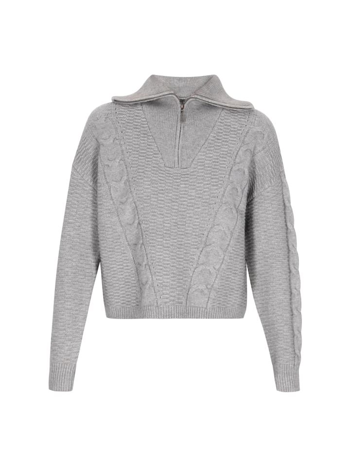 Женский свитер серого меланжа DreiMaster Vintage
Женский свитер серого меланжа DreiMaster Vintage