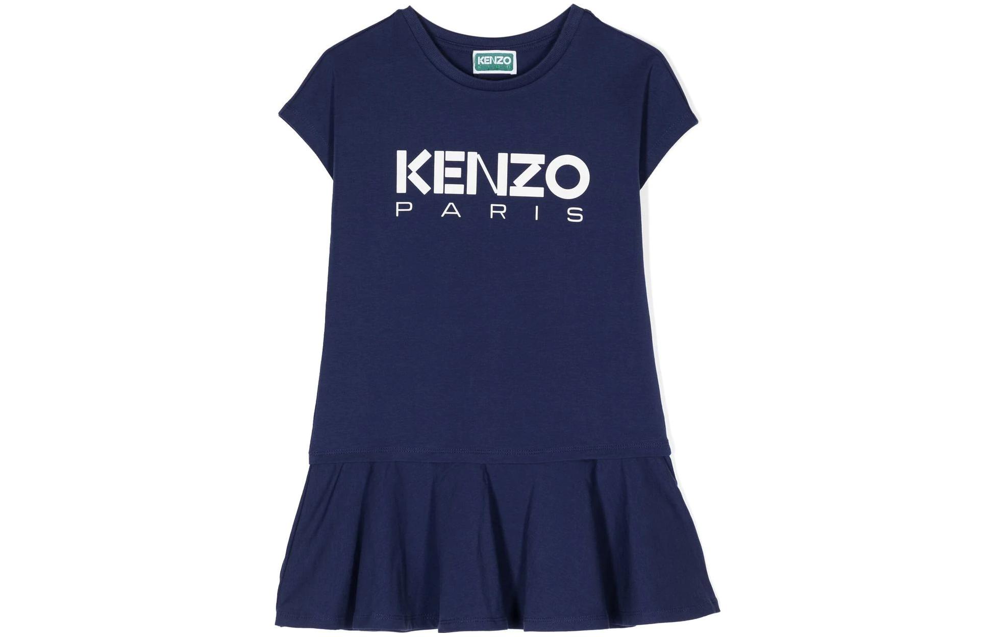 Детское платье с круглым вырезом, средней длины KENZO, синий
Детское платье с круглым вырезом, средней длины KENZO, синий