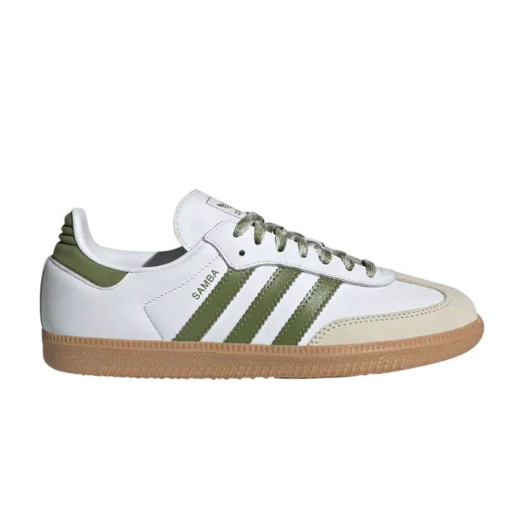 Кроссовки adidas Samba OG 'White Tech Olive Gum', белый
Кроссовки adidas Samba OG 'White Tech Olive Gum', белый