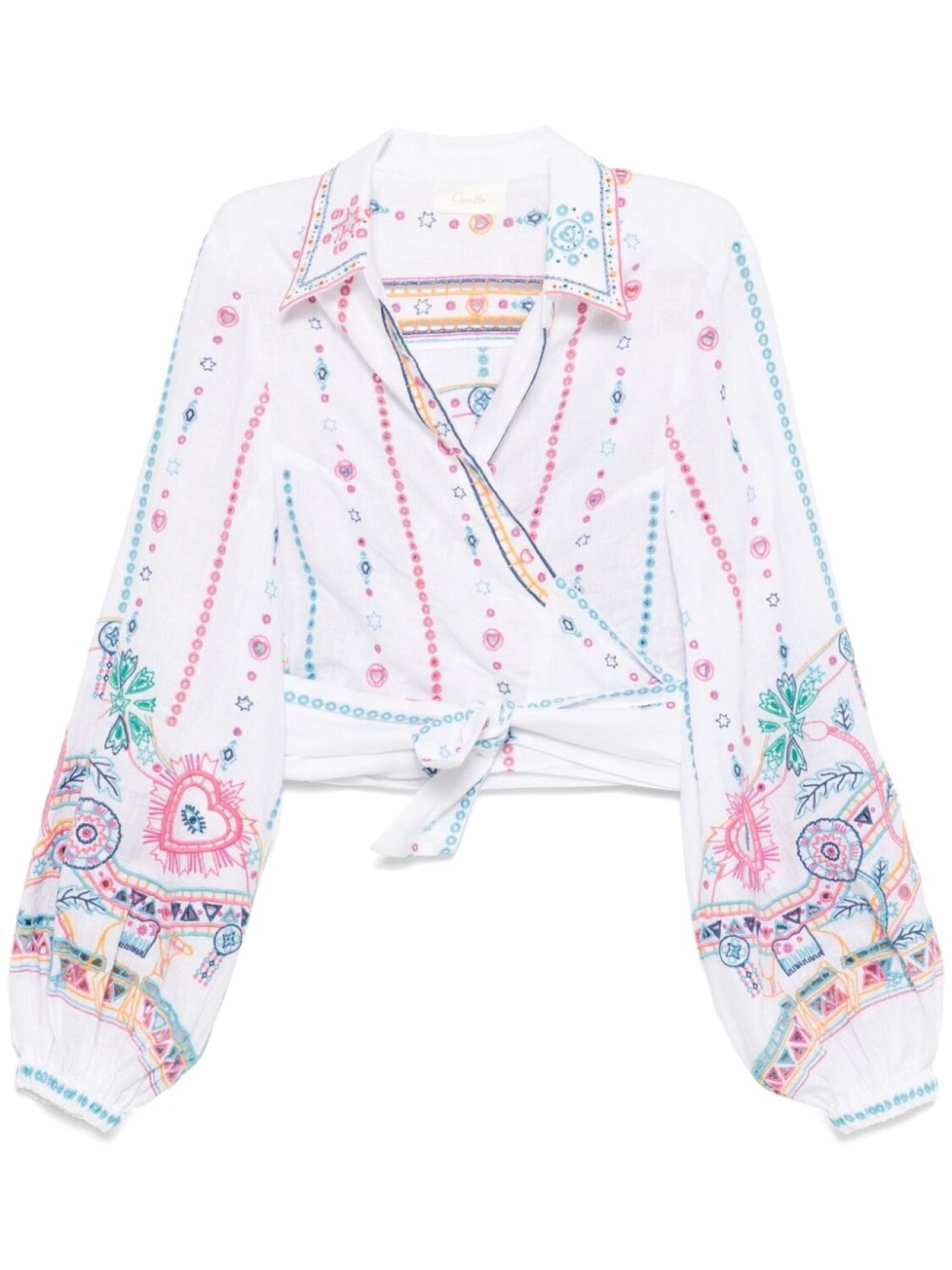 Camilla укороченная рубашка с запахом, белый
Camilla укороченная рубашка с запахом, белый