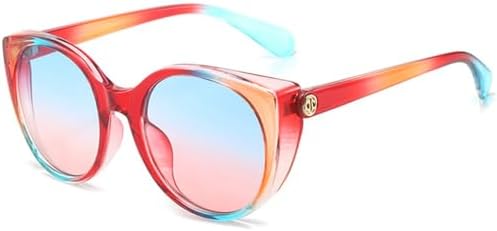 Винтажные солнцезащитные очки для женщин, круглые женские солнцезащитные очки с градиентным линзовым покрытием, мужские очки с защитой от УФ-излучения UV400 MTZJH, Blue Pink
Винтажные солнцезащитные очки для женщин, круглые женские солнцезащитные очки с градиентным линзовым покрытием, мужские очки с защитой от УФ-излучения UV400 MTZJH, Blue Pink