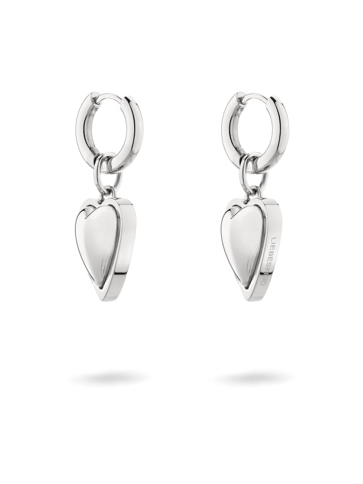 LIEBESKIND BERLIN Серьги в форме металлического сердца, серебряные
LIEBESKIND BERLIN Серьги в форме металлического сердца, серебряные