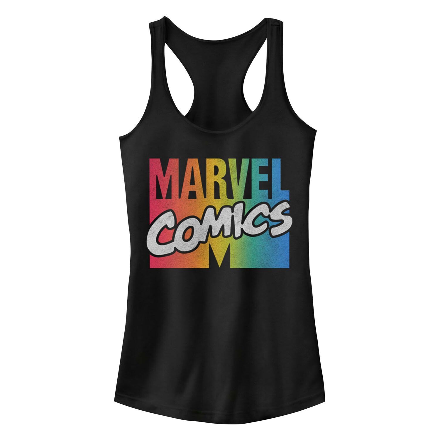 Майка с радужным градиентом и логотипом Marvel Comics для юниоров Licensed Character, черный
Майка с радужным градиентом и логотипом Marvel Comics для юниоров Licensed Character, черный