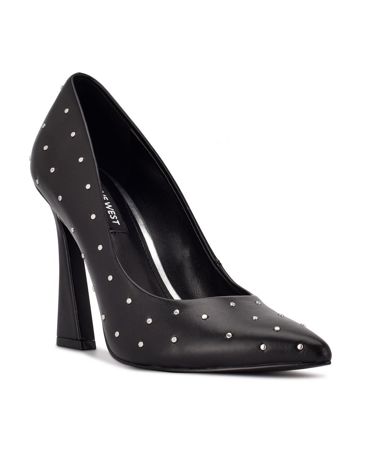 Женские классические туфли из тенри с заклепками Nine West, черный 
Женские классические туфли из тенри с заклепками Nine West, черный