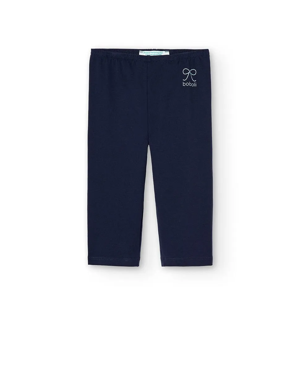 Детские пиратские леггинсы из гладкой ткани Boboli, темно-синий
Детские пиратские леггинсы из гладкой ткани Boboli, темно-синий