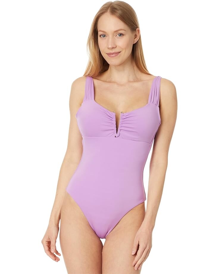 Купальник BECCA Color Code Viviana V Wire Plunge One Piece, цвет Malva
Купальник BECCA Color Code Viviana V Wire Plunge One Piece, цвет Malva