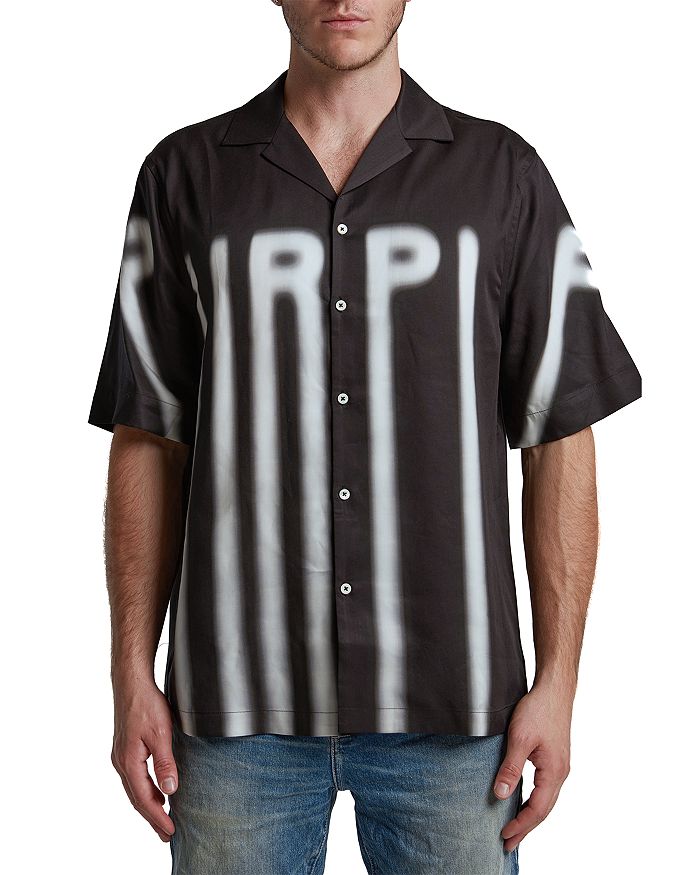 Расклешенная фиолетовая рубашка с коротким рукавом Relaxed Fit Purple Brand, черный
Расклешенная фиолетовая рубашка с коротким рукавом Relaxed Fit Purple Brand, черный