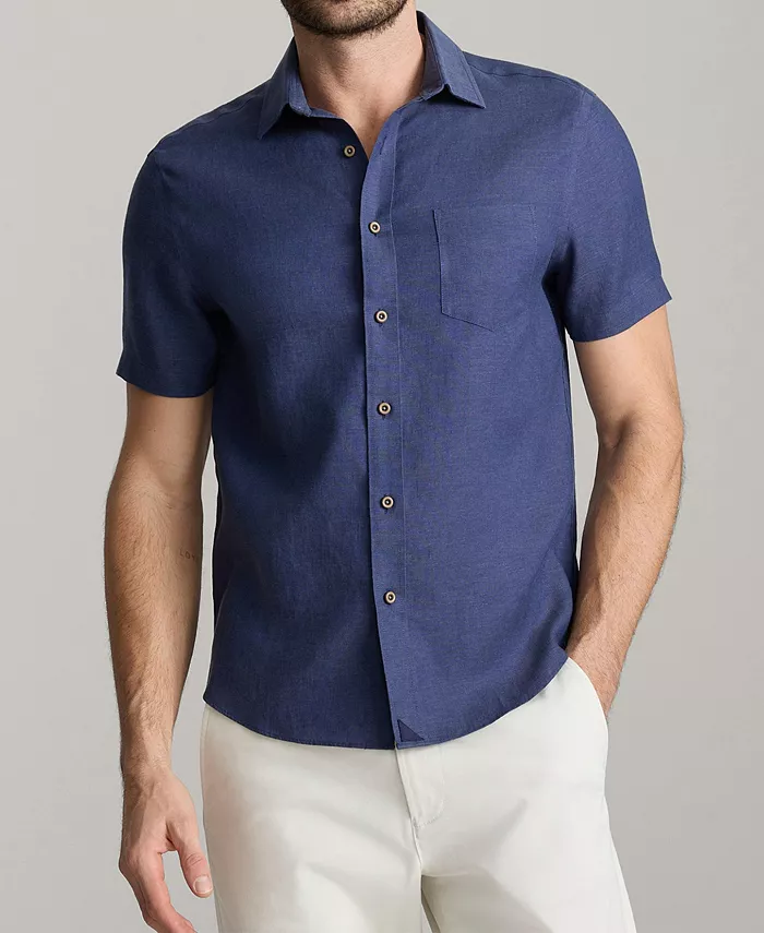 Мужская классическая немнущаяся льняная рубашка Cameron на пуговицах UNTUCKit, синий
Мужская классическая немнущаяся льняная рубашка Cameron на пуговицах UNTUCKit, синий