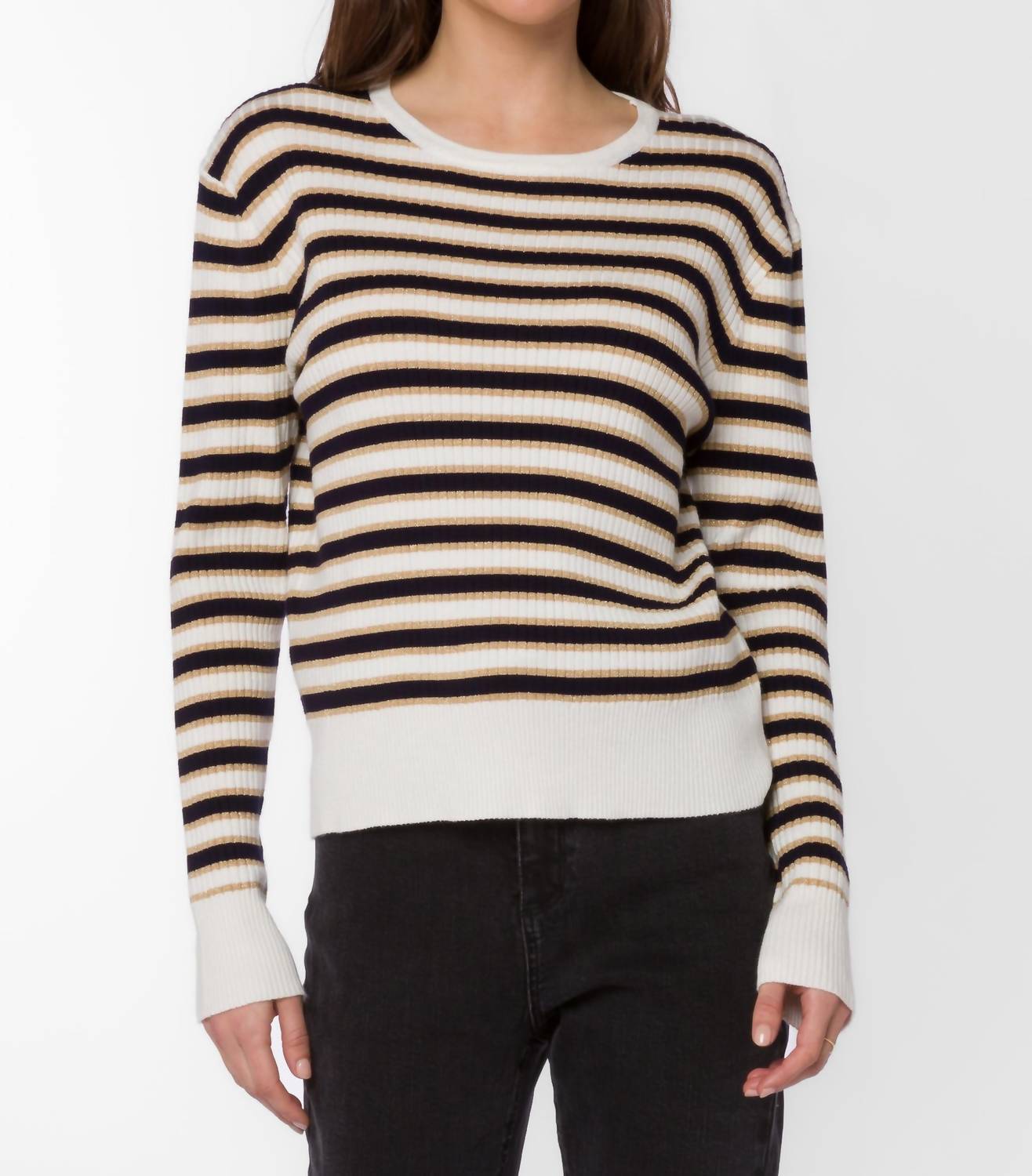 Джемпер Janiyah в полоску цвета слоновой кости и золота Velvet Heart
Джемпер Janiyah в полоску цвета слоновой кости и золота Velvet Heart