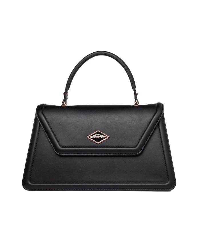 Экологичная трапециевидная сумка геометрического размера Alexander Smith, черный
Экологичная трапециевидная сумка геометрического размера Alexander Smith, черный