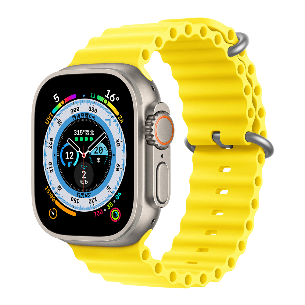 Ремешок Apple совместимый силиконовый Wepro, желтый-ocean strap
Ремешок Apple совместимый силиконовый Wepro, желтый-ocean strap